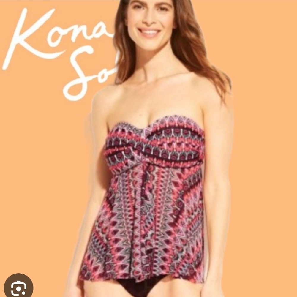 Kona Sol Bustier Camisole in Pink and Purple